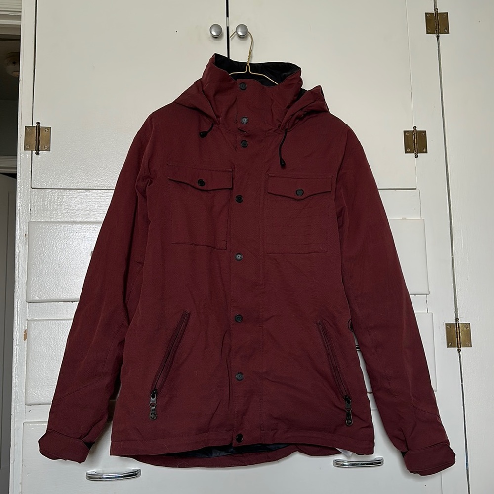 VOLCOM maroon ski coat!